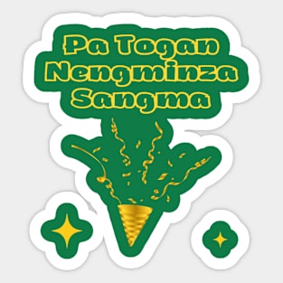 Indian Festivals - Pa Tongan Nengminza Sangma Sticker